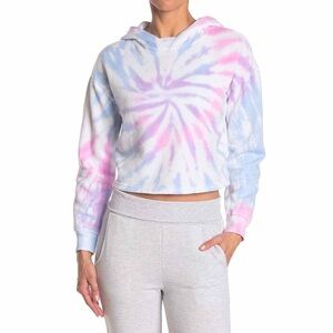 90 Degree by Reflex Tie Dye Cropped Hoodie